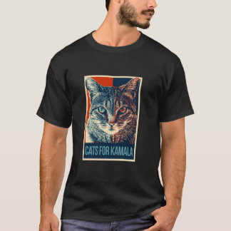 Katter för Kamala Kamala Harris 2024 Comma La la S T Shirt