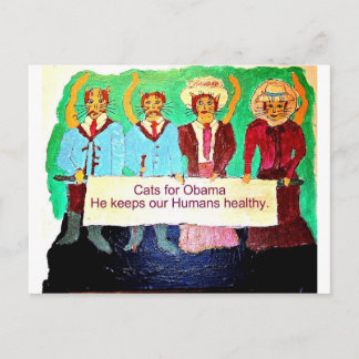 Katter för Obama Vykort