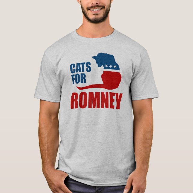 KATTER FÖR ROMNEY.png T-shirt (Framsida)