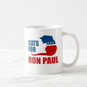 KATTER FÖR RON PAUL KAFFEMUGG