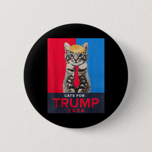 Katter för trumma 2024 Lustigt Tee for Vance Trump Knapp
