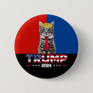Katter för trumma 2024   Vance Trump Red Blue Knapp