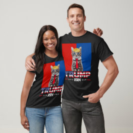 Katter för trumma 2024 | Vance Trump Red Blue T Shirt