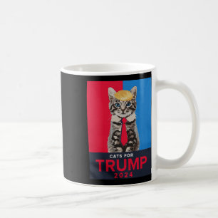Katter för Trump 2024 Rollig Tee för Vance Trump 2 Kaffemugg