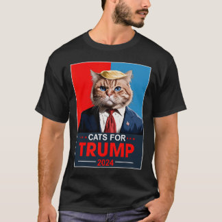 Katter för Trump 2024 Rolsta rösta på Trump Katter T Shirt