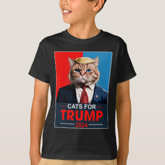 Katter för Trump 2024 Rolsta rösta på Trump Katter T Shirt