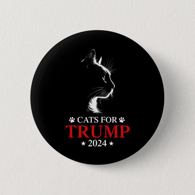 Katter För Trump 2024 Val Gör Katter Säkra Igen  Knapp (Framsida)