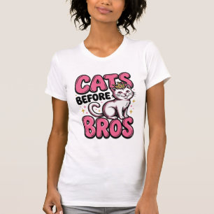 Katter före bröder Vintage katt krona skjorta desi T Shirt