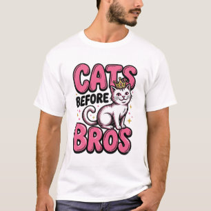 Katter före bröder Vintage katt krona skjorta desi T Shirt
