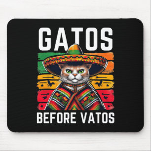 Katter före Vatos Rolig katt Mexikansk katt Poncho Musmatta