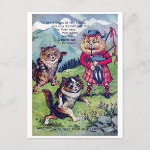 Katter från Skottland - Louis Wain Helg Vykort