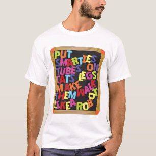 Katter går något liknande en robot t shirt