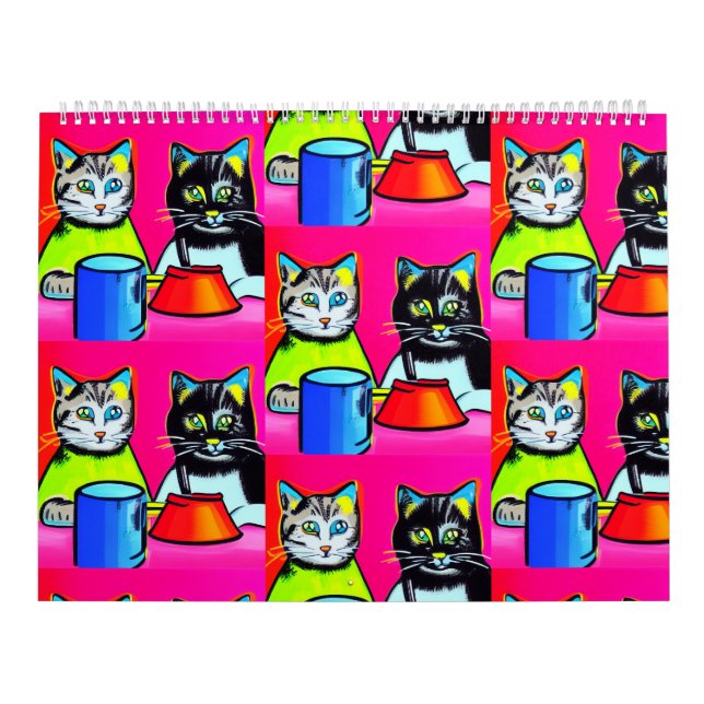 Katter Go Vild 2023 Calendar Kalender (Omslag)