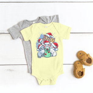 Katter God Jul, Meowy Jul, Roligt Present T Shirt