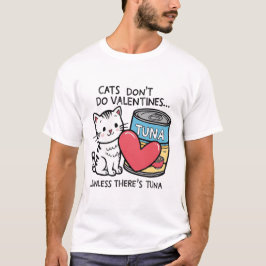 Katter gör inga Valentineser... Kitten Kärlek Tuna T Shirt