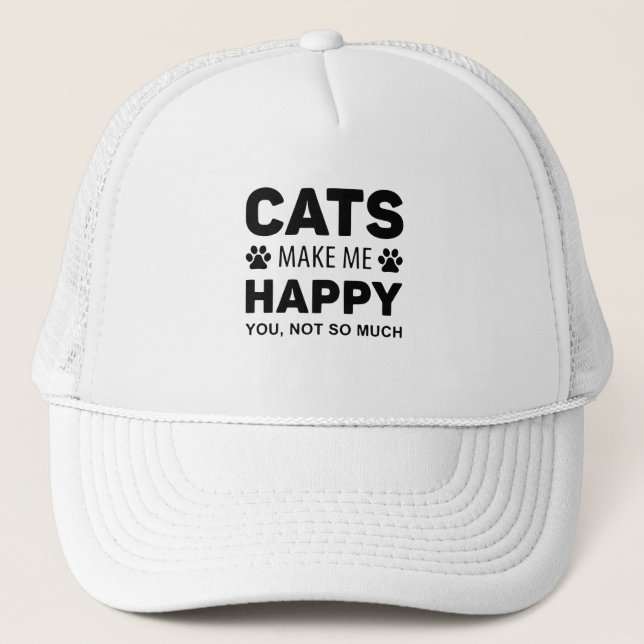 Katter gör mig Glad Keps (Framsida)
