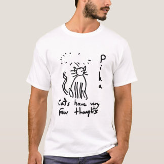 katter har få tankar t-shirt