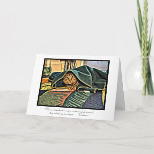 Katter har rört ditt själ Pet Sympathy Card Kort