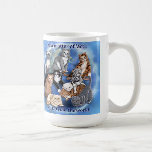 Katter härskar muggen kaffemugg