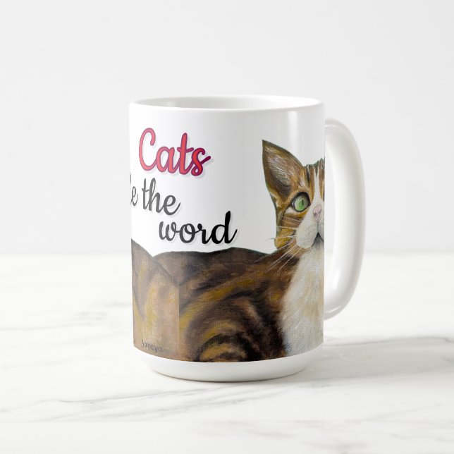 Katter härskar över världen-mugg  kaffemugg (Framsida höger)