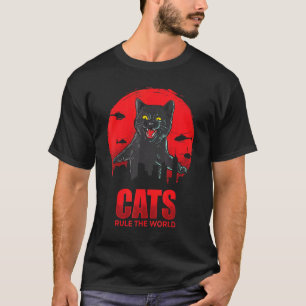 Katter härskar världen t shirt