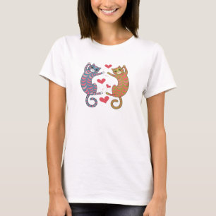 katter hjärta t shirt