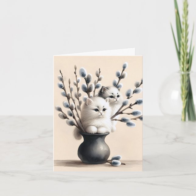 Katter i anteckningskort för katter (Framsida)