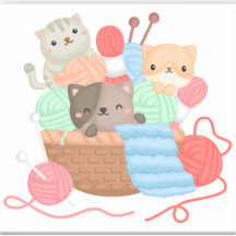 Katter i Basket-märket