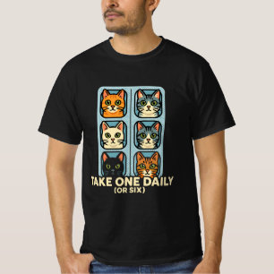 Katter i blisterförpackning Läkemedel för lycka T Shirt