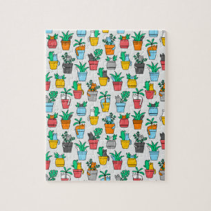 Katter i blomkrukor pussel