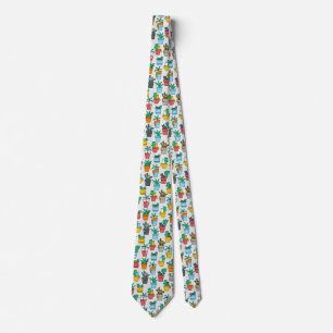 Katter i blomkrukor slips