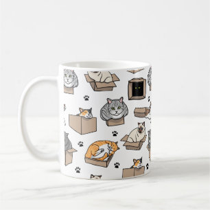 Katter i boxar, om jag passar mig kaffemugg