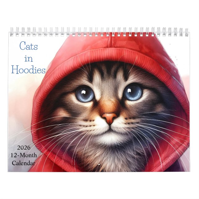 Katter i djurkroppar 2026 Kalender 12 månader per  (Omslag)