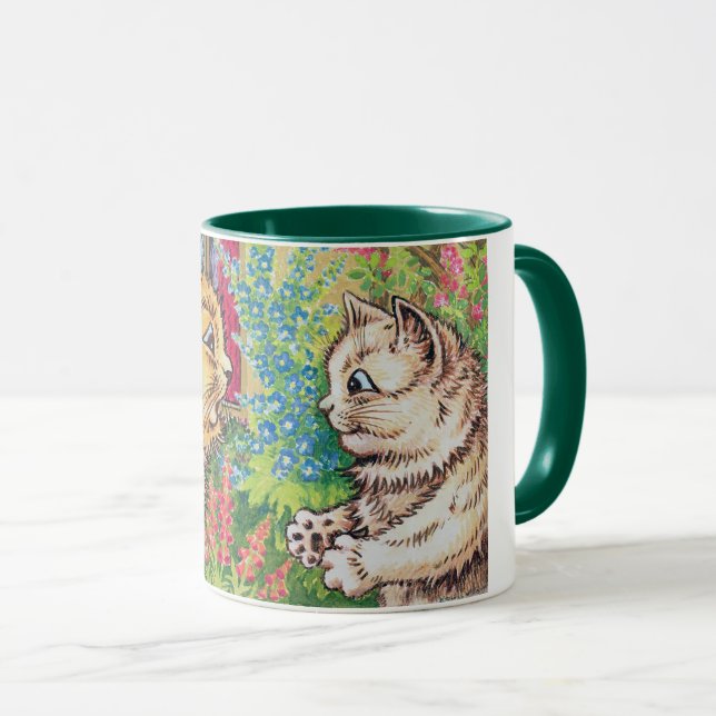 Katter i en trädgård, Louis Wain Mugg (Framsida höger)
