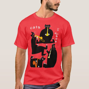 Katter i Jazz T Shirt