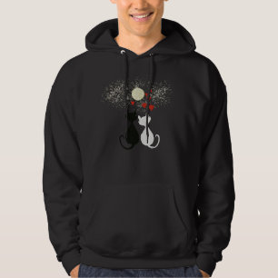 Katter i kärlek hoodie