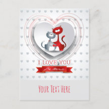 Katter i Kärlek med hjärta