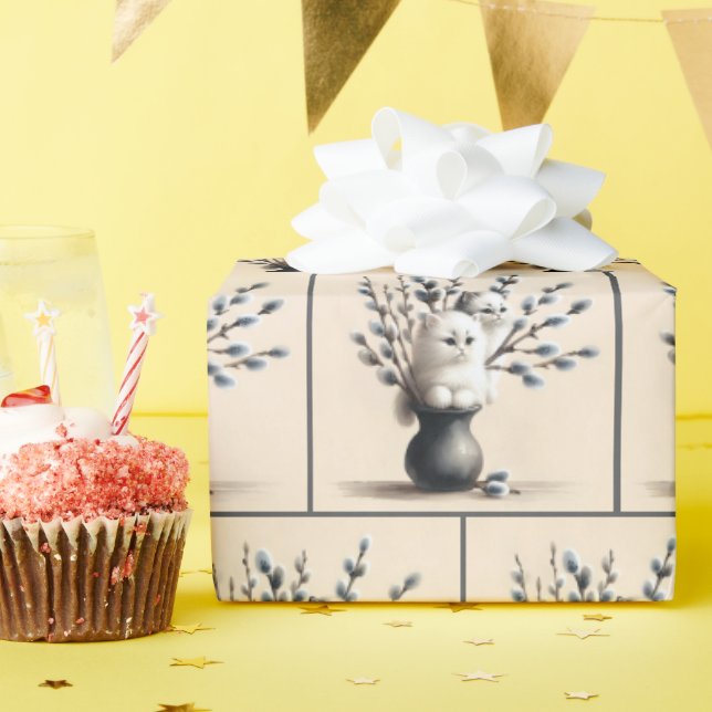 Katter i katter presentpapper (Födelsedagsfest)