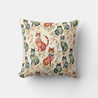 Katter i kinesiska vattenfärgen Mönster Kudde