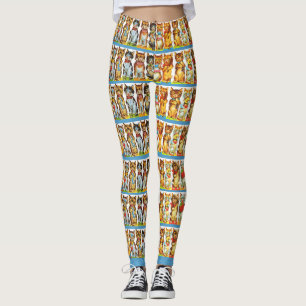 Katter i lycklig leggings