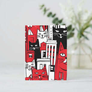 Katter i New York Helg Vykort