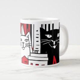 Katter i New York Jumbo Mugg