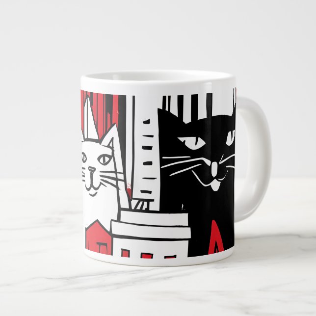 Katter i New York Jumbo Mugg (Framsida höger)