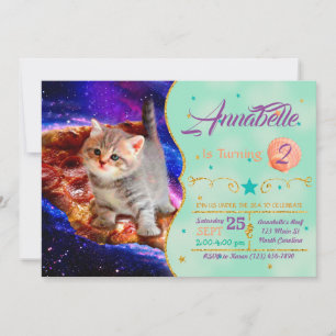 Katter i rumspizza inbjudningar