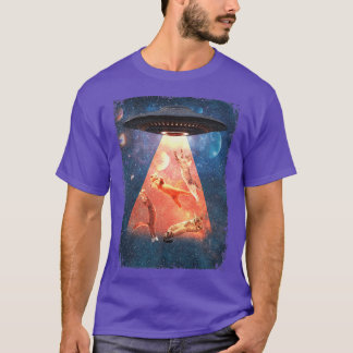 Katter i rymden Astral Cosmic UFO Astronaut Funny  T Shirt