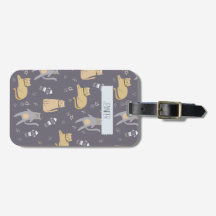 Katter i rymden Sömlöst Mönster-eget namn