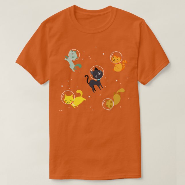 Katter i rymden t shirt (Design framsida)
