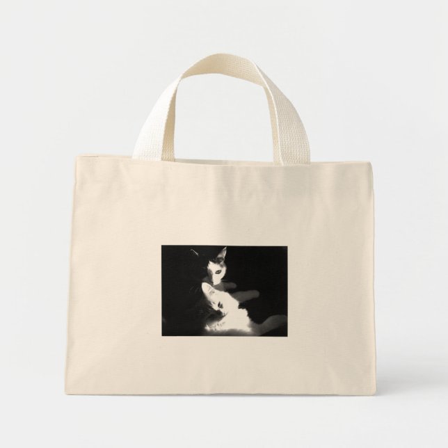 Katter i säcken mini tygkasse (Framsidan)