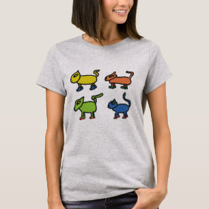 Katter i skor t shirt