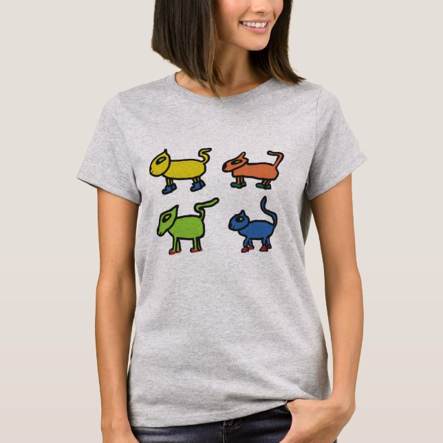 Katter i skor t shirt (Framsida)